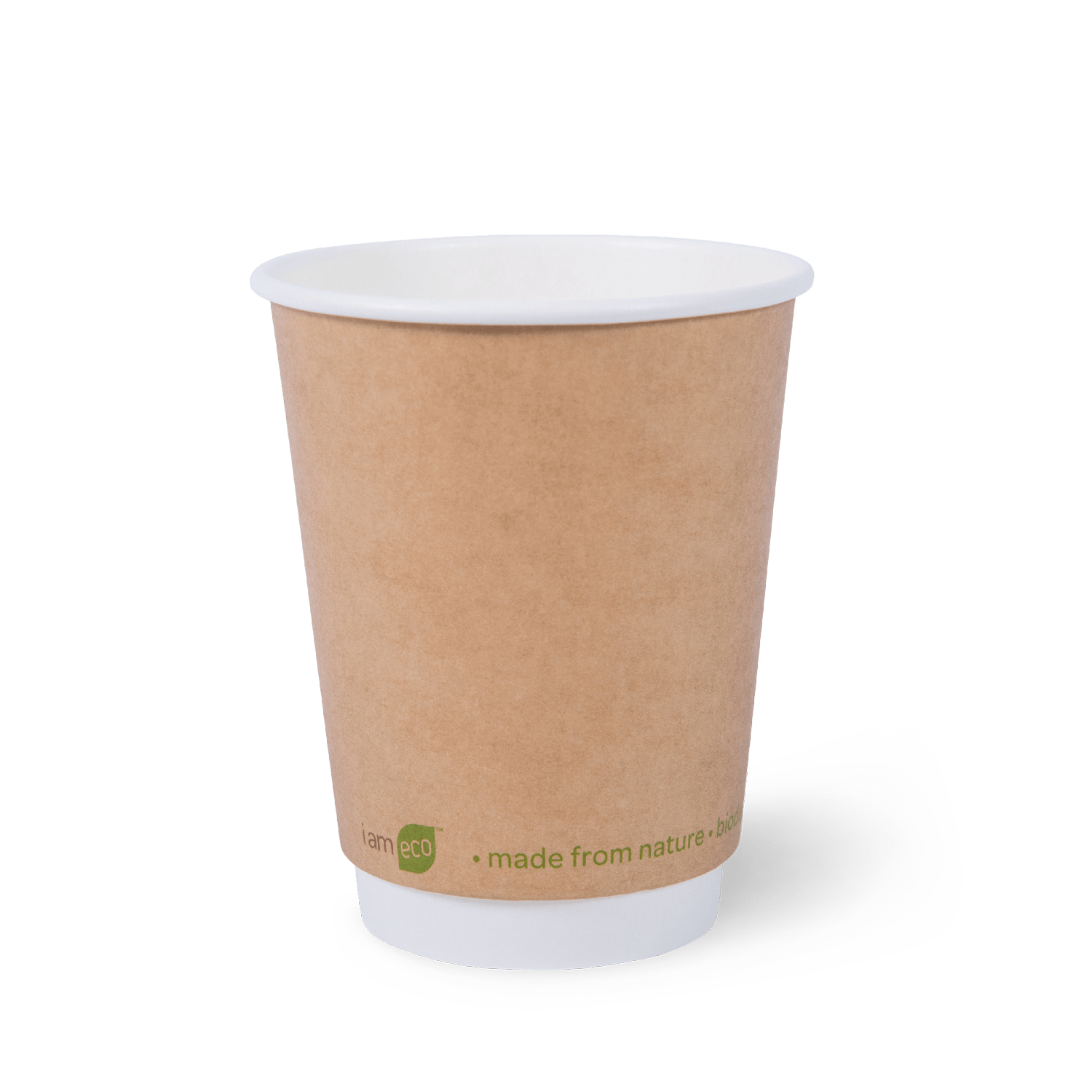 Choice 12 oz. White Smooth Double Wall Paper Hot Cup - 25/Pack