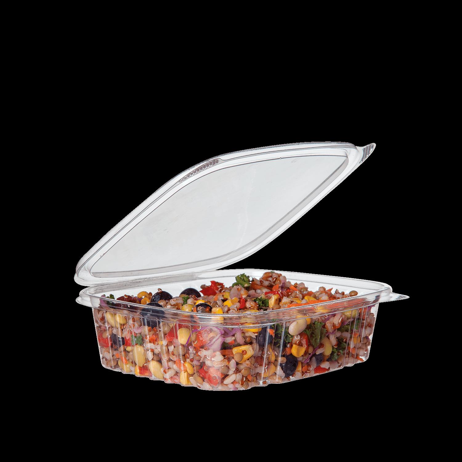 32 oz PLA Clamshell Deli Containers w/Lids Sample
